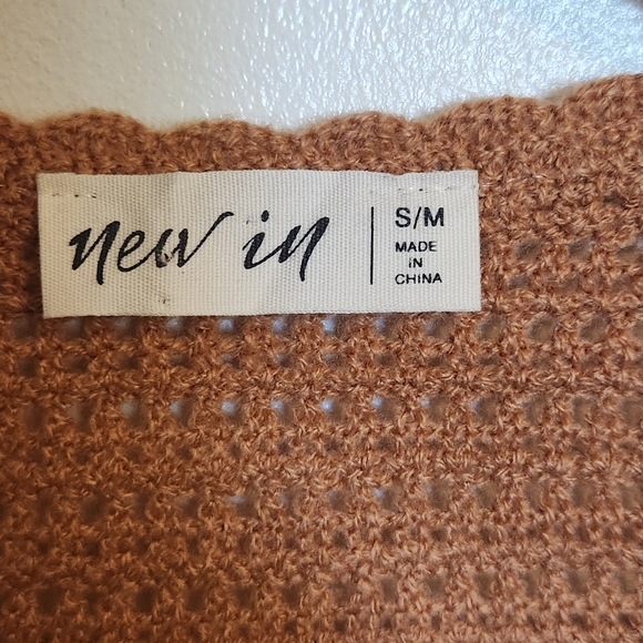 New Look Brown and Cream Crochet Cardigan - Picture 4 of 5